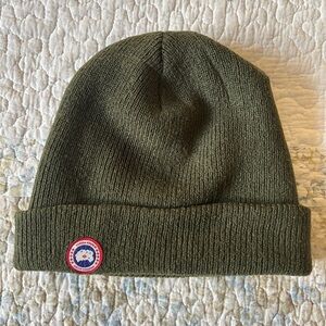 Canada Goose Olive Green Beanie
